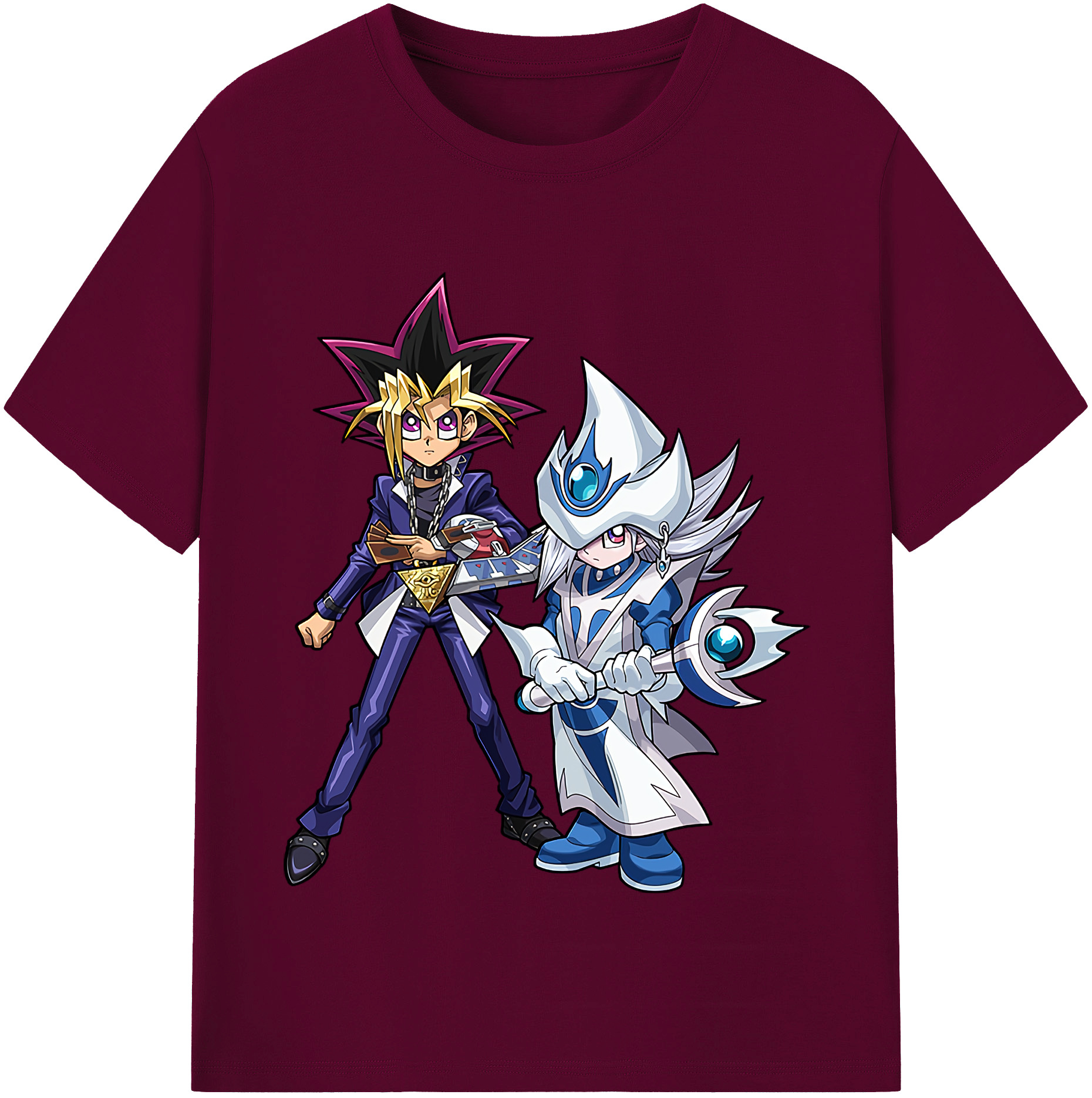 （画像用） 遊☆戯☆王 Yu-Gi-Oh! レディースカジュアルプリントTシャツ（綿100％）